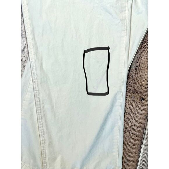 H&M Relaxed Fit Cream Tapered Chino Slacks Pants size Large - Picture 7 of 14